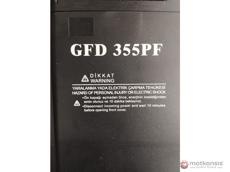 İkinciel GAMAK GFD355 30KW 355PF-30k0HPF FREKANS KONVERTÖRÜ
